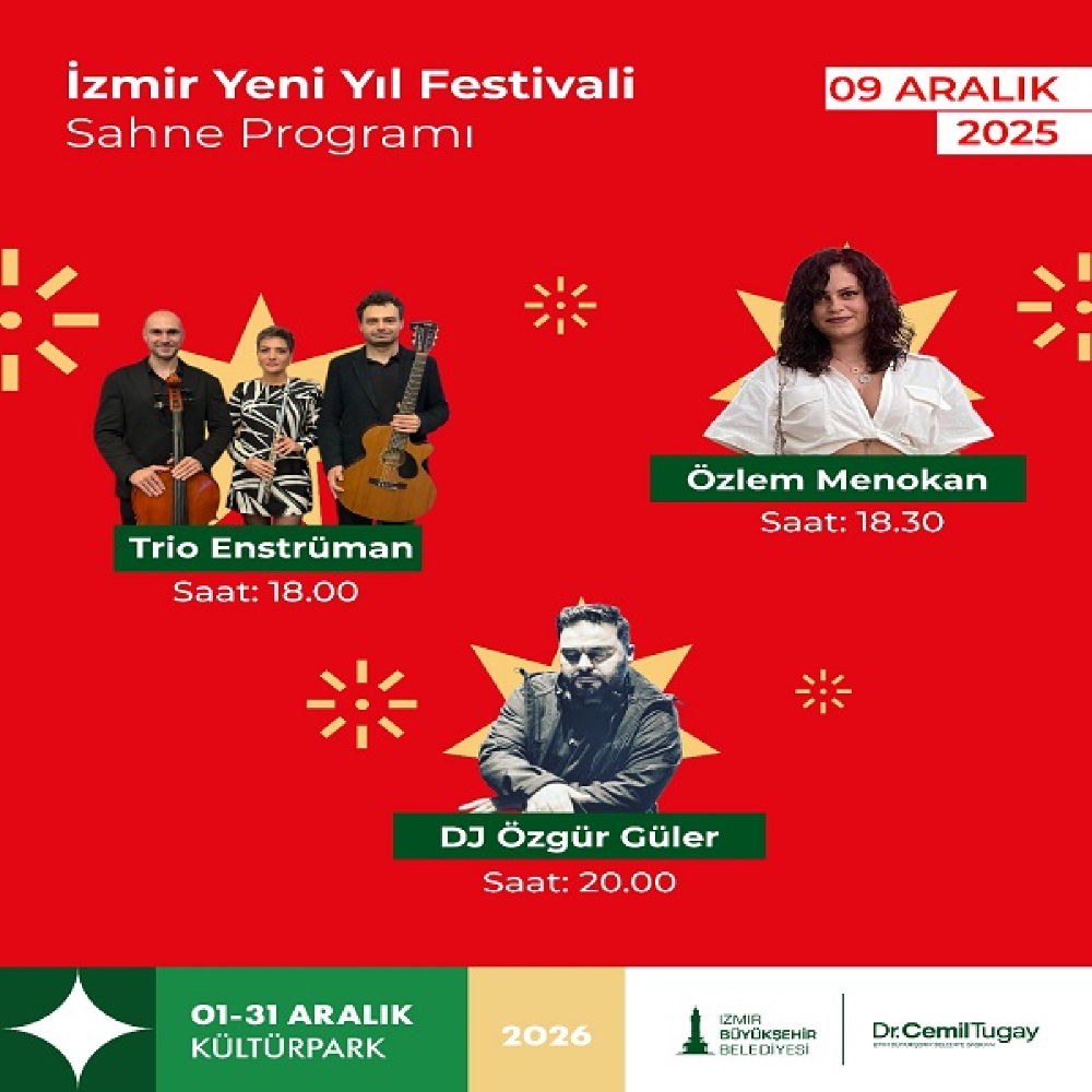 Yeni Yıl Festivali 9 Aralık Salı Konser Programı - İzmir Art